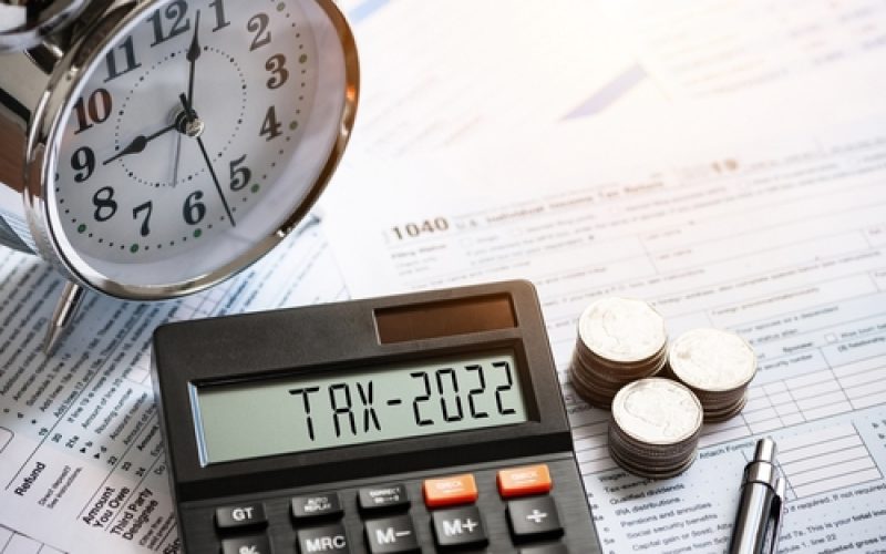 Tax,Word,And,2021,Number,Displayed,On,A,Calculator.,Business